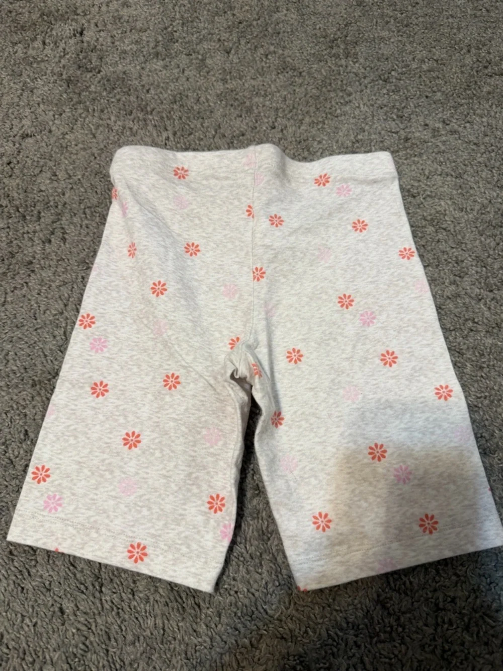 Old Navy Light Gray Shorts with Pink Floral Accent